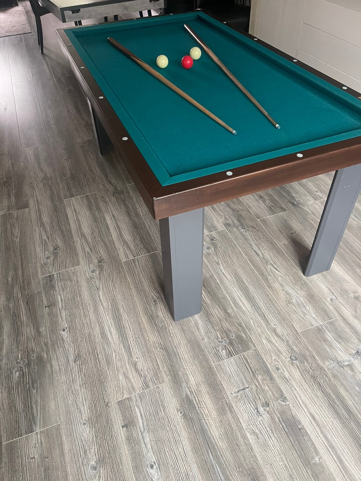 Biljard/eettafel uniek., Ophalen, Zo goed als nieuw, Keu of Ballen