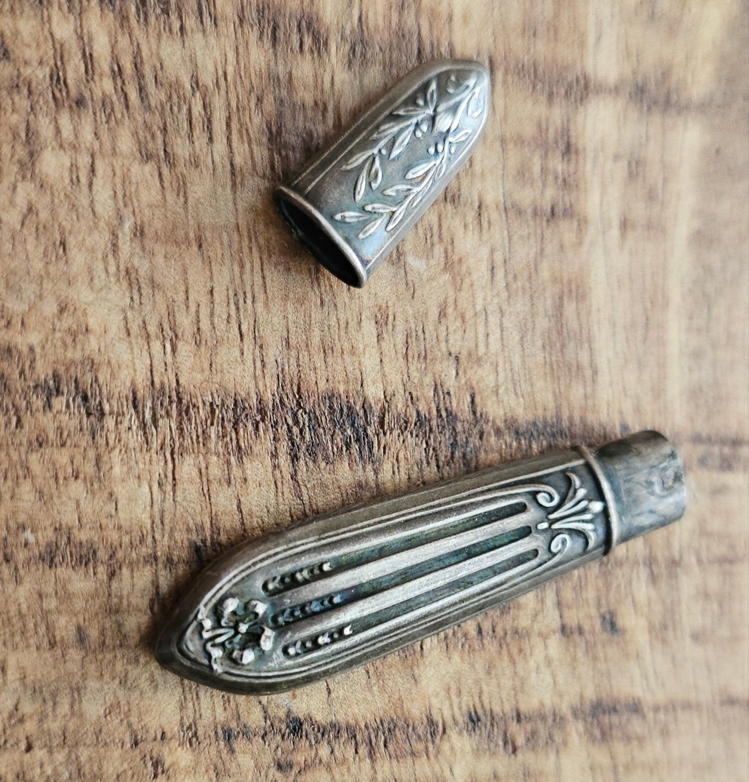 Antiek zilveren naalden doosje met merktekens, Antiek en Kunst, Ophalen of Verzenden