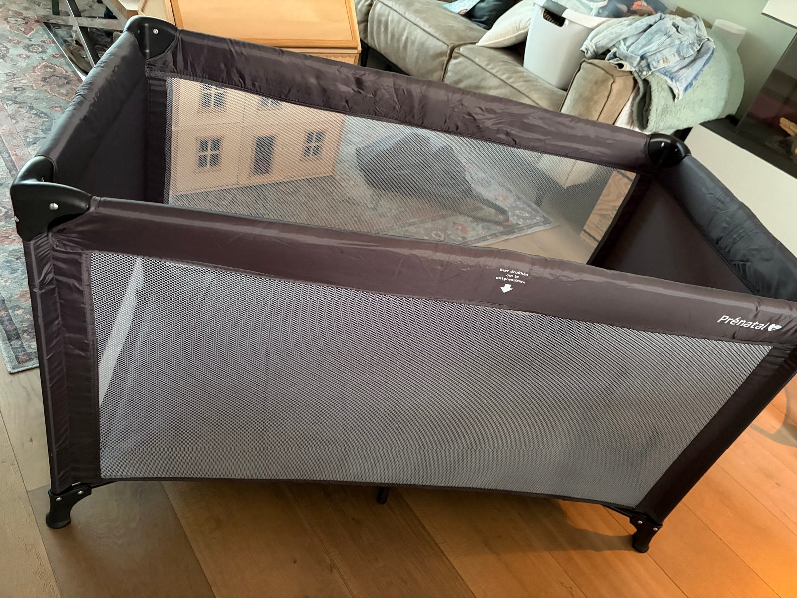 Prénatal campingbed / logeerbed, Ophalen, Gebruikt, 70 tot 85 cm, 140 tot 160 cm