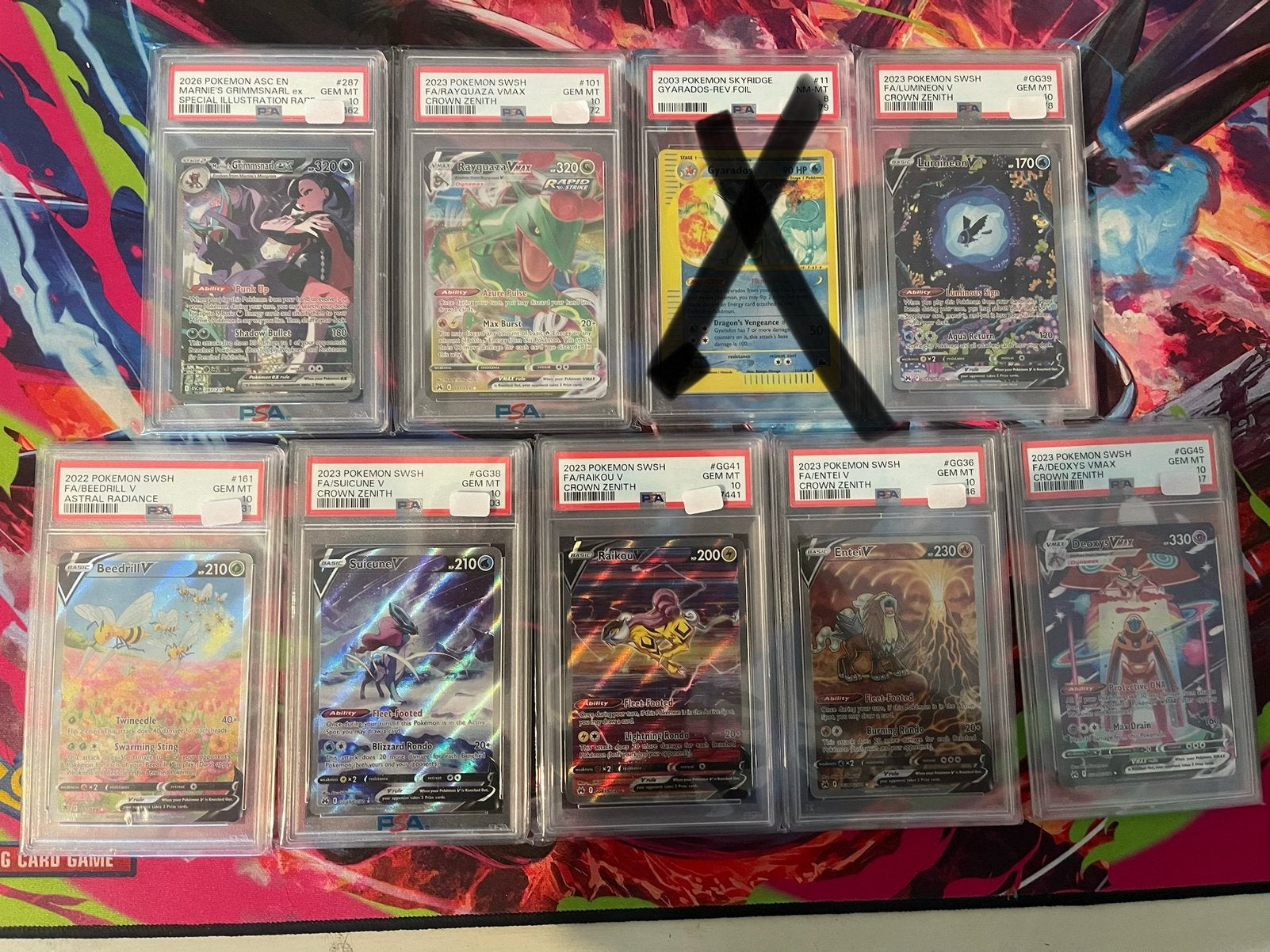 Psa 10 Pokemon Slabs, Ophalen of Verzenden, Zo goed als nieuw, Meerdere kaarten
