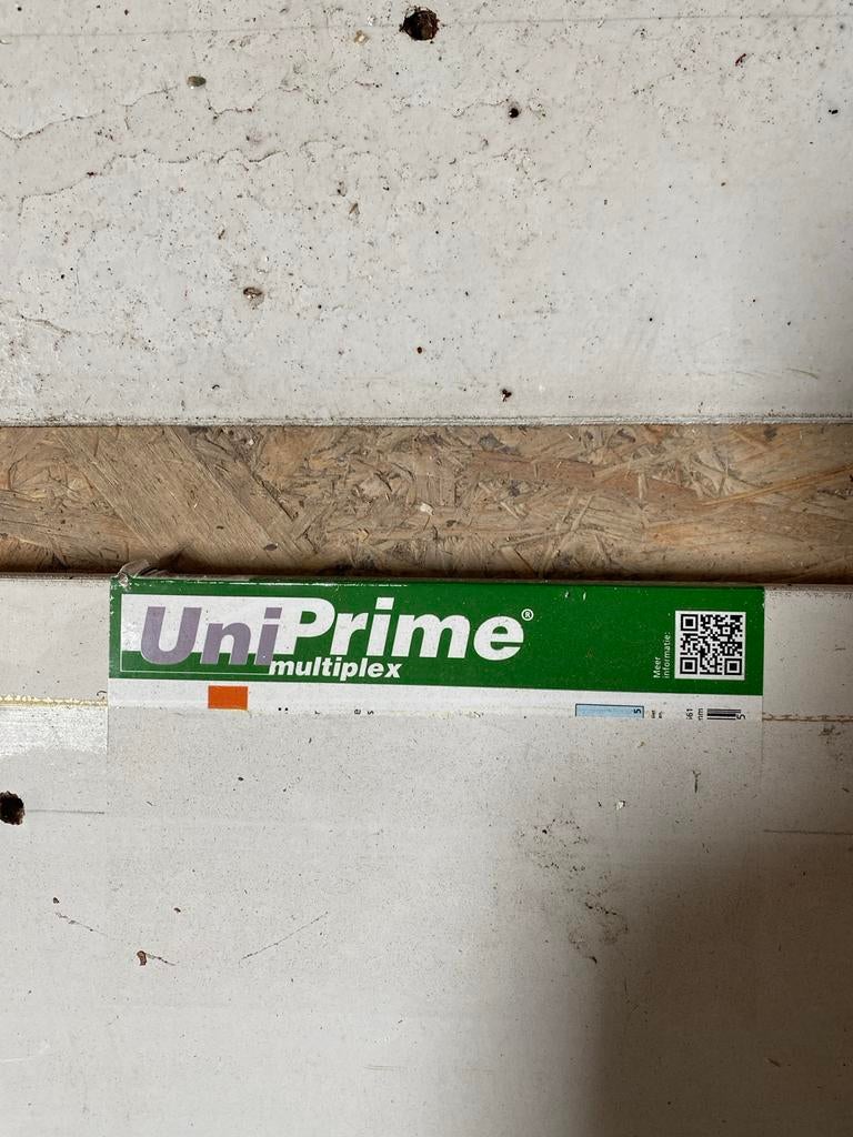UniPrime Multiplex Boeidelen 4000x300x18mm, Doe-het-zelf en Verbouw, Platen en Panelen, Ophalen, Gebruikt, Multiplex