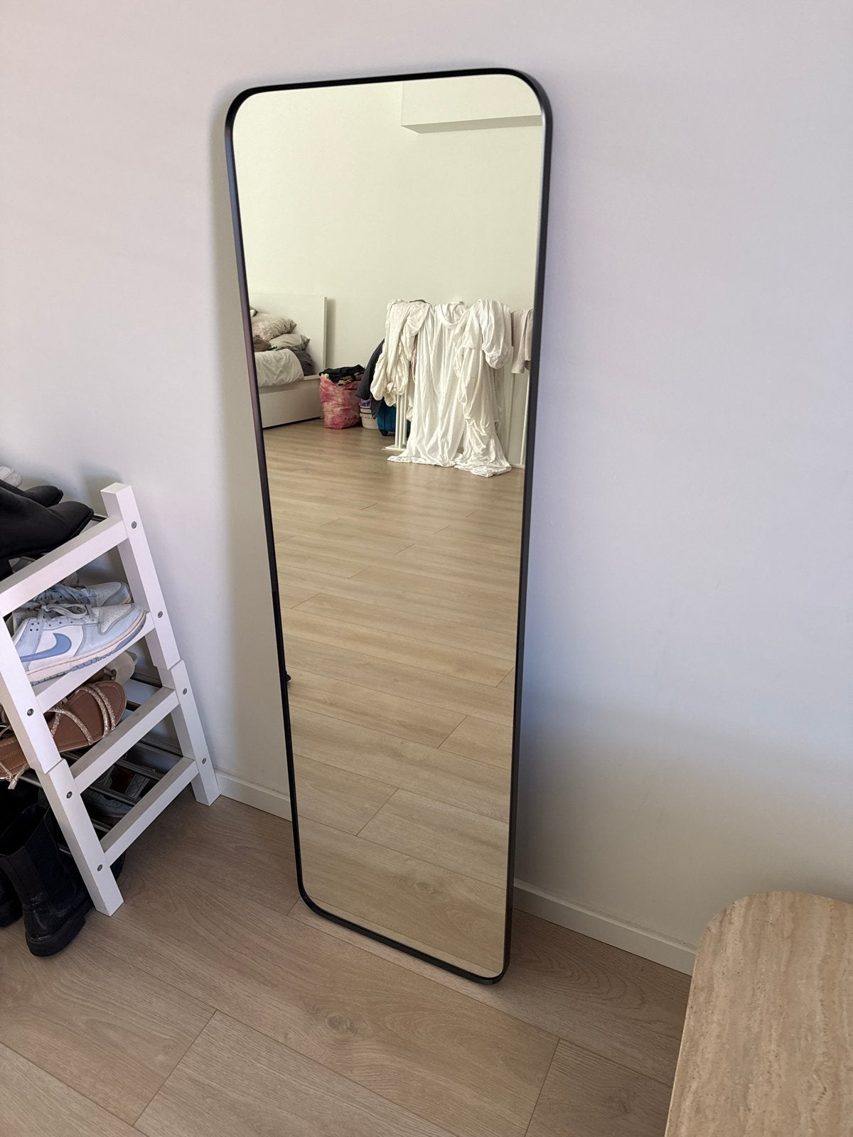 Lyndbyn spiegel van IKEA in goede staat, Ophalen, Minder dan 50 cm, Zo goed als nieuw, 150 tot 200 cm