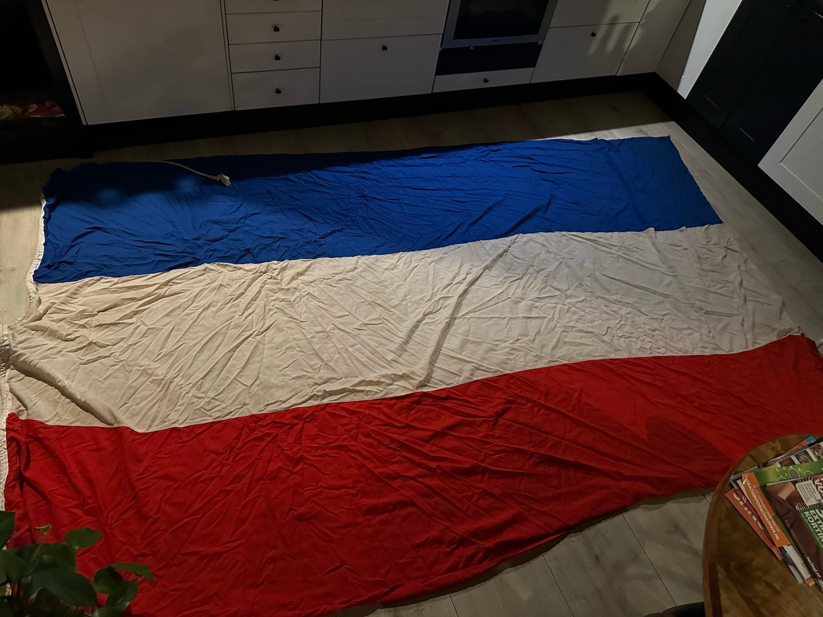 Zeer grote Nederlandse vlag! 3.10 bij 2.10, Ophalen of Verzenden, Gebruikt