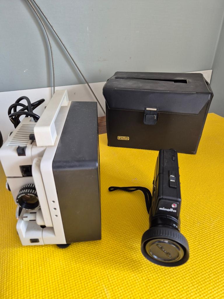 Minolta XL-401 Super 8 Camera met Elmo 8mm Projector, Audio, Tv en Foto, Videocamera's Analoog, Ophalen, 8mm, Camera