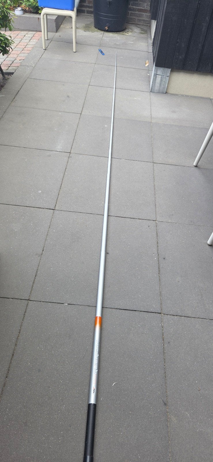 Vaste vishengel 4 meter lang, Ophalen, Gebruikt, Vaste hengel