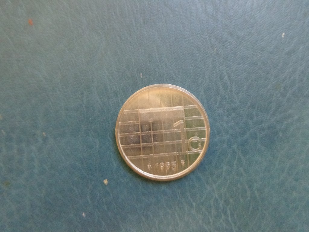 1 gulden uit 1995 en 1 dubbeltje uit 1955, Ophalen of Verzenden, Koningin Juliana, Losse munt