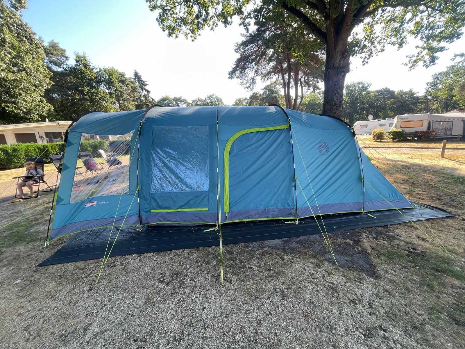 Coleman Castle Pines 6L tent - Zo goed als nieuw, Ophalen, Zo goed als nieuw, Tot en met 6