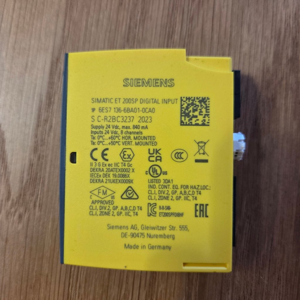 Siemens ET 200SP F-DI 8x24VDC HF 6ES7136-6BA01-0CA0, Verzenden, Zo goed als nieuw