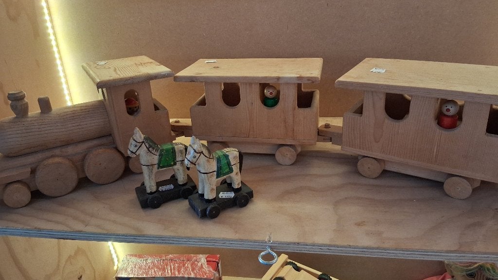 speelgoed houten trein, Ophalen, Zo goed als nieuw, Duw- of Trekspeelgoed