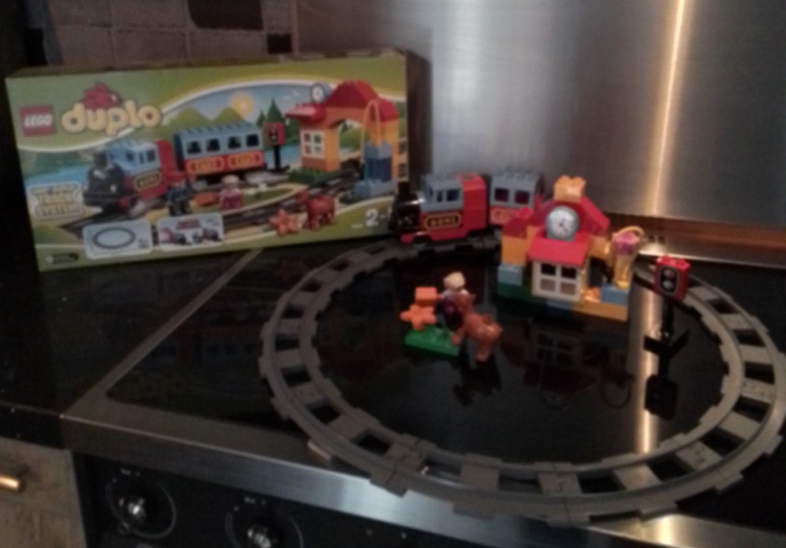 Lego Duplo Trein met Rails en Station (10507), Kinderen en Baby's, Speelgoed | Bouwstenen, Ophalen, Gebruikt