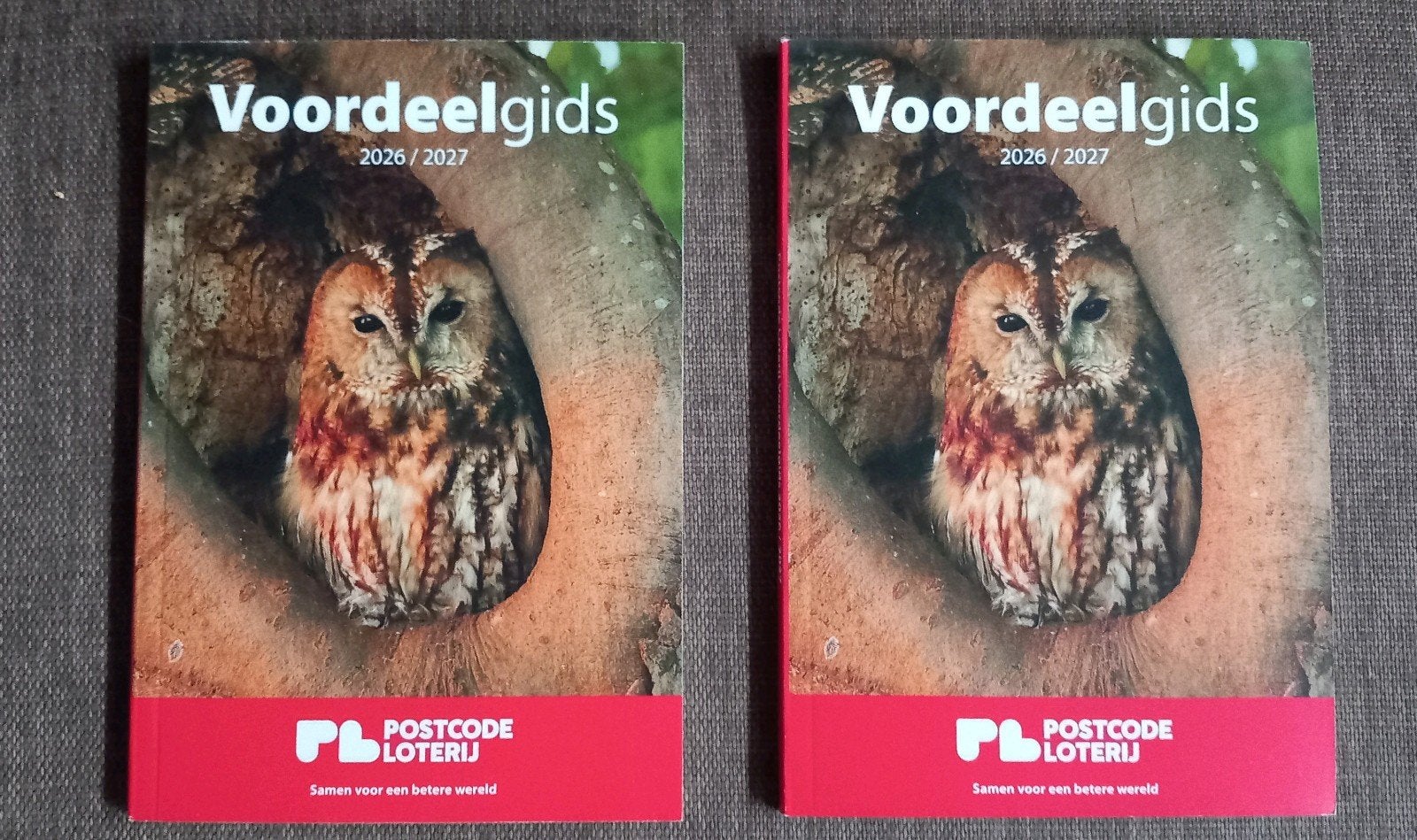 2x Voordeelgids Postcodeloterij., Kortingsbon