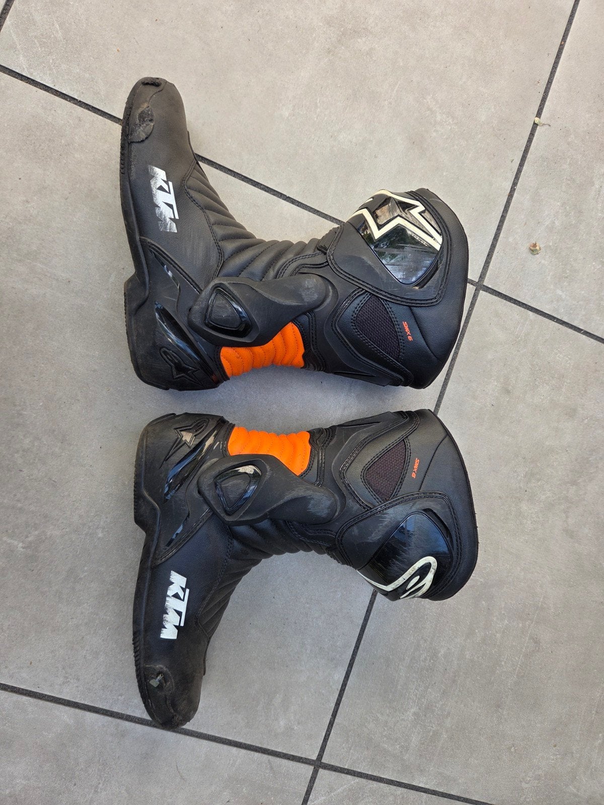 Alpinestars SMX 6 KTM Laarzen - Gebruikt, Teensliders Missen, Motoren, Kleding | Motorkleding, Ophalen of Verzenden