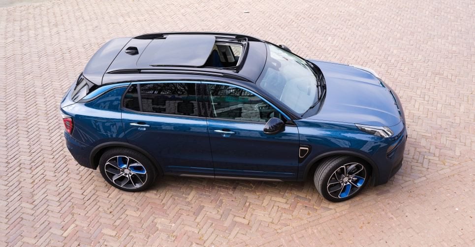 Lynk & Co 1.5TD 261pk Phev 7DCTH 2022 Blauw, Auto's, Lynk & Co, 1800 kg, 120 €/maand, 1854 kg, SUV of Terreinwagen