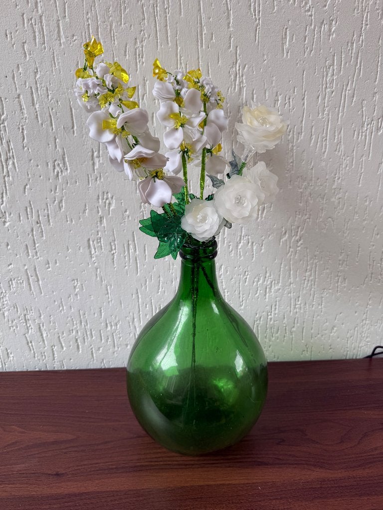 Vintage Retro bloemen van acryl / kralen bouquet deco, Ophalen of Verzenden, Huis en Inrichting