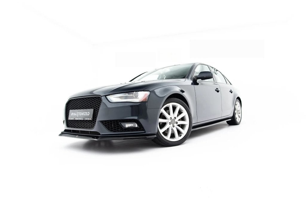 Voorlip sideskirt diffuser spoiler - Audi A4 B8 11-15, Auto diversen, Ophalen of Verzenden