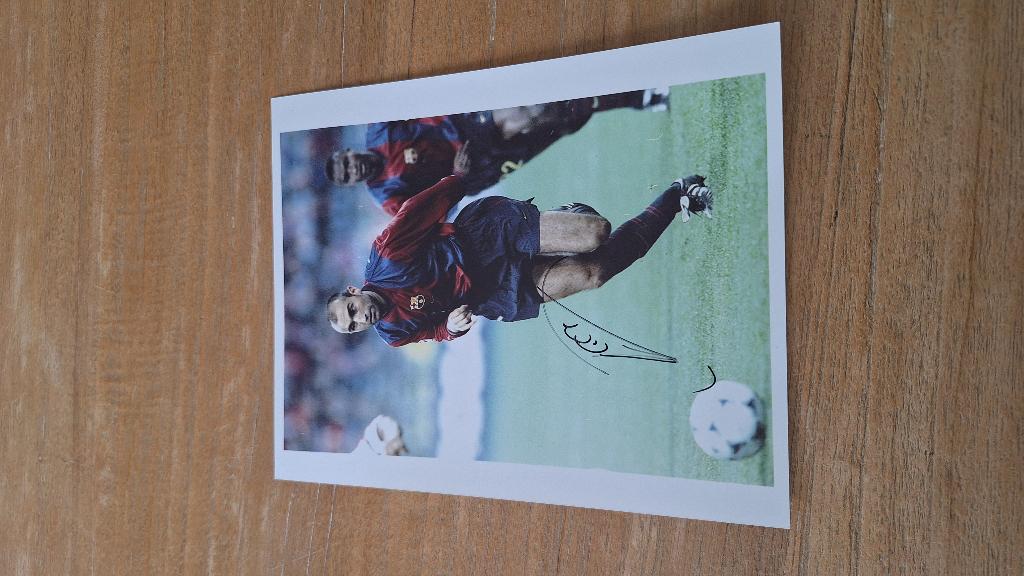 Foto 20x25 cm met handtekening; Abelardo # Barcelona, Ophalen of Verzenden, Nieuw, Buitenlandse clubs, Overige typen