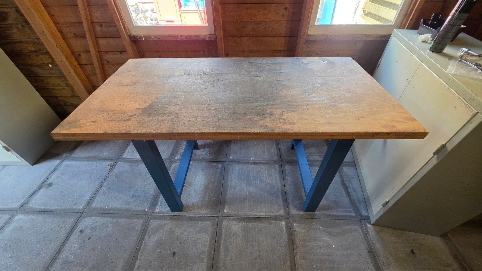 Stevige werkbank 150x75, Ophalen, Gebruikt