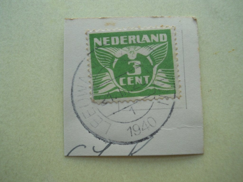 Nederland 1924 Vliegende duif Rondstempel Leeuwarden, Postzegels en Munten, Postzegels | Nederland, Ophalen of Verzenden, T/m 1940