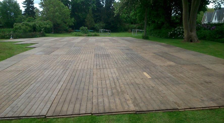 Houten tentvloer te huur, huren, Ophalen of Verzenden, Nieuw, Verjaardag