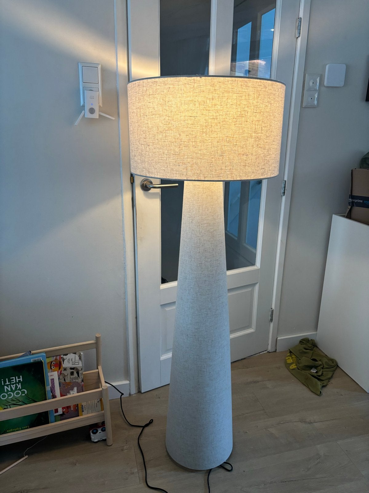 Kwantum staande lamp beige - Zo goed als nieuw, Ophalen, Zo goed als nieuw, Textiel, 150 tot 200 cm