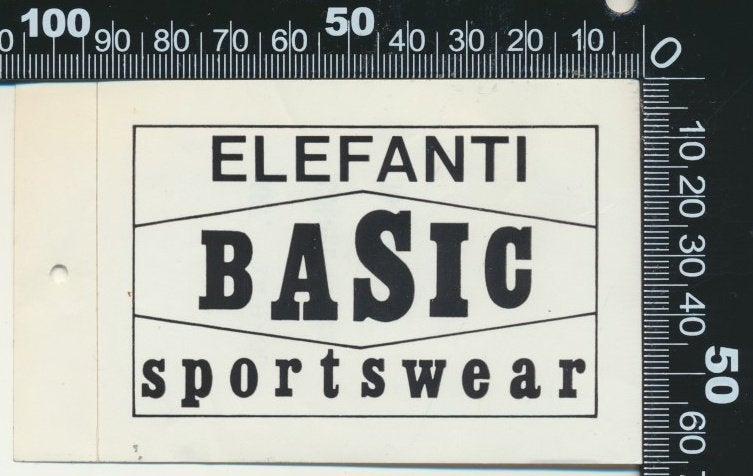 Sticker: Elefanti Sportswear - Basic, Ophalen of Verzenden, Zo goed als nieuw, Bedrijf of Vereniging