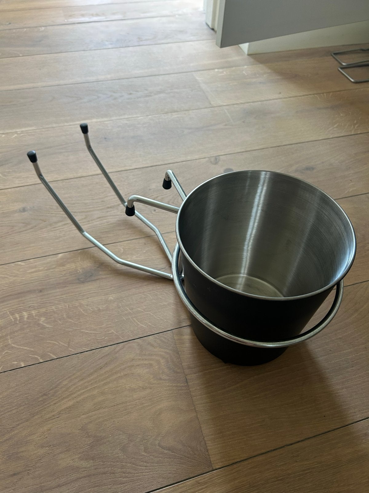Flessenkoeler RVS met standaard, Flessenkoeler, Gebruikt, Zilver, Ophalen of Verzenden