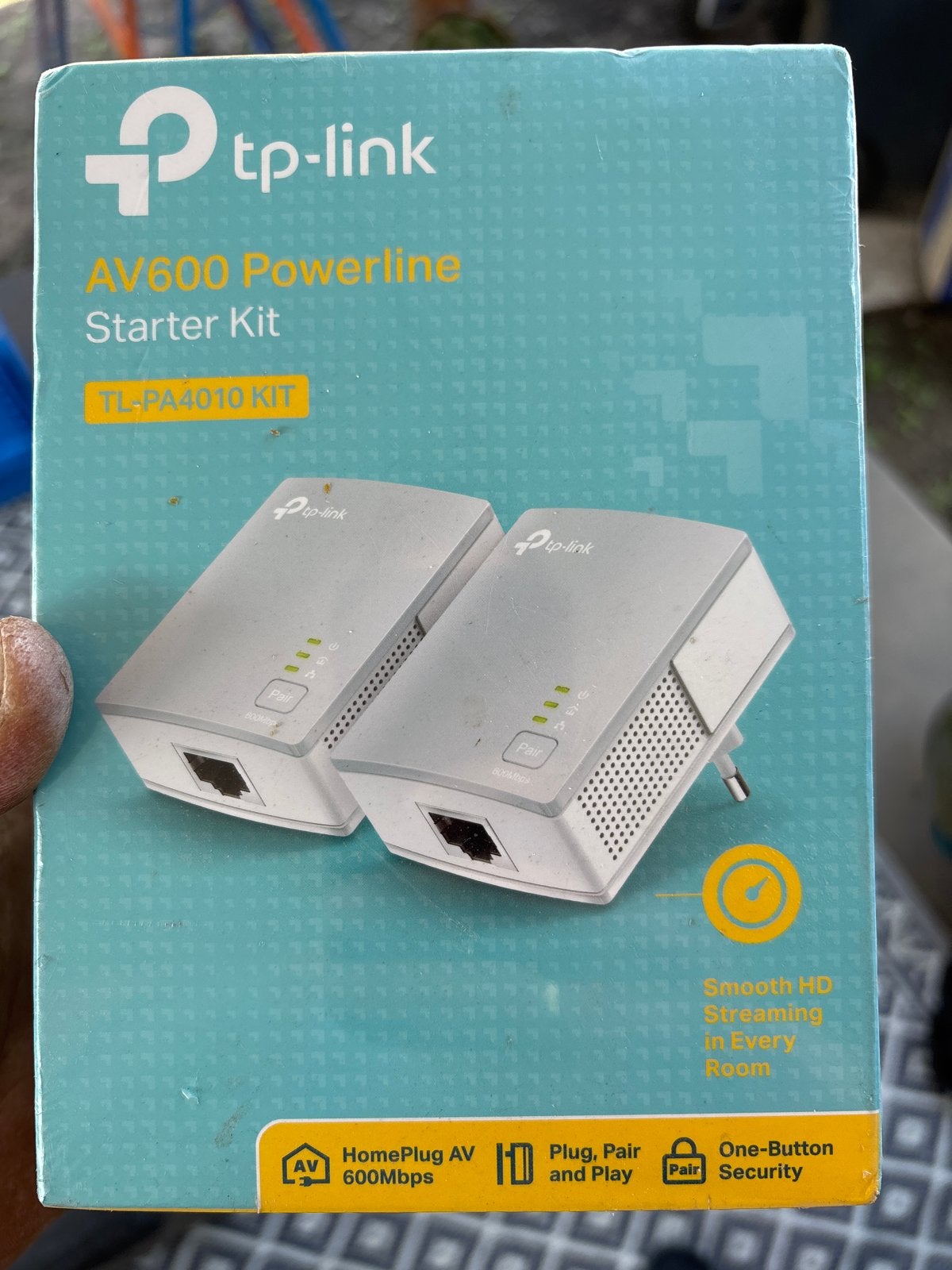 TP-Link AV600 Powerline Starter Kit TL-PA4010 KIT, Computers en Software, Powerlines, Ophalen of Verzenden, Zo goed als nieuw