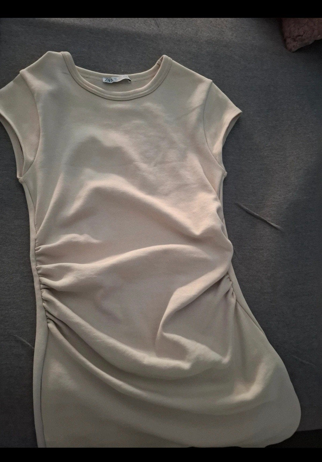 Zara mini jurkje beige maat L, Maat 42/44 (L), Ophalen of Verzenden, Zo goed als nieuw, Boven de knie