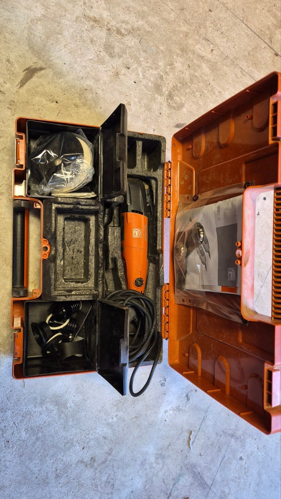 Fein Multimaster FMM 350 QSL - Complete set in koffer, Ophalen of Verzenden, Gebruikt, Minder dan 700 watt, Overige typen