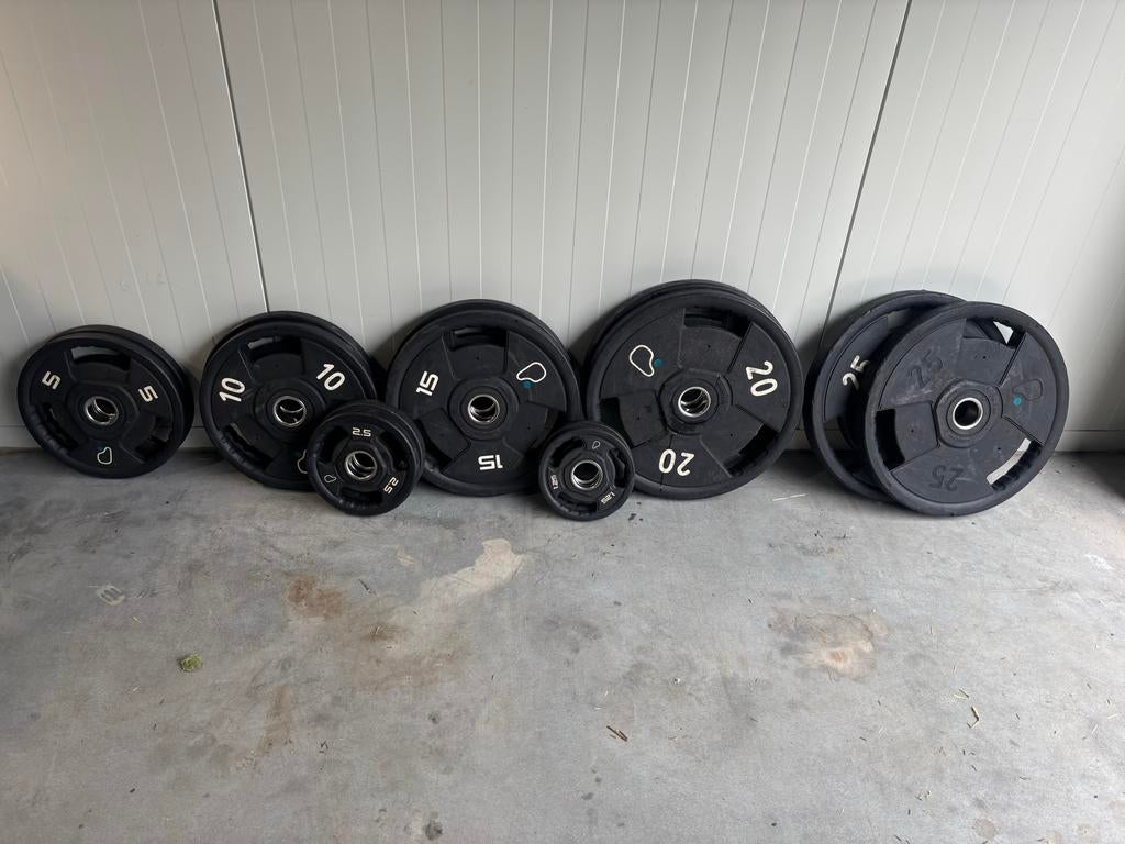 157,5 kg PU Jordan x Puregym Halterschijvenset, Ophalen, Halterschijven, Jordan, Armen