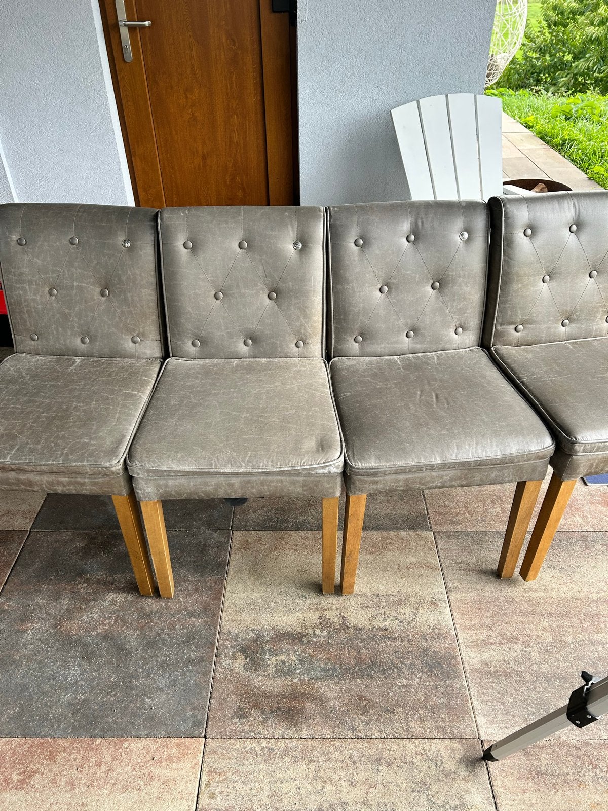 Riviera Maison stoelen, olijfgroen, 4 stuks, Ophalen, Overige kleuren, Zo goed als nieuw, Vier