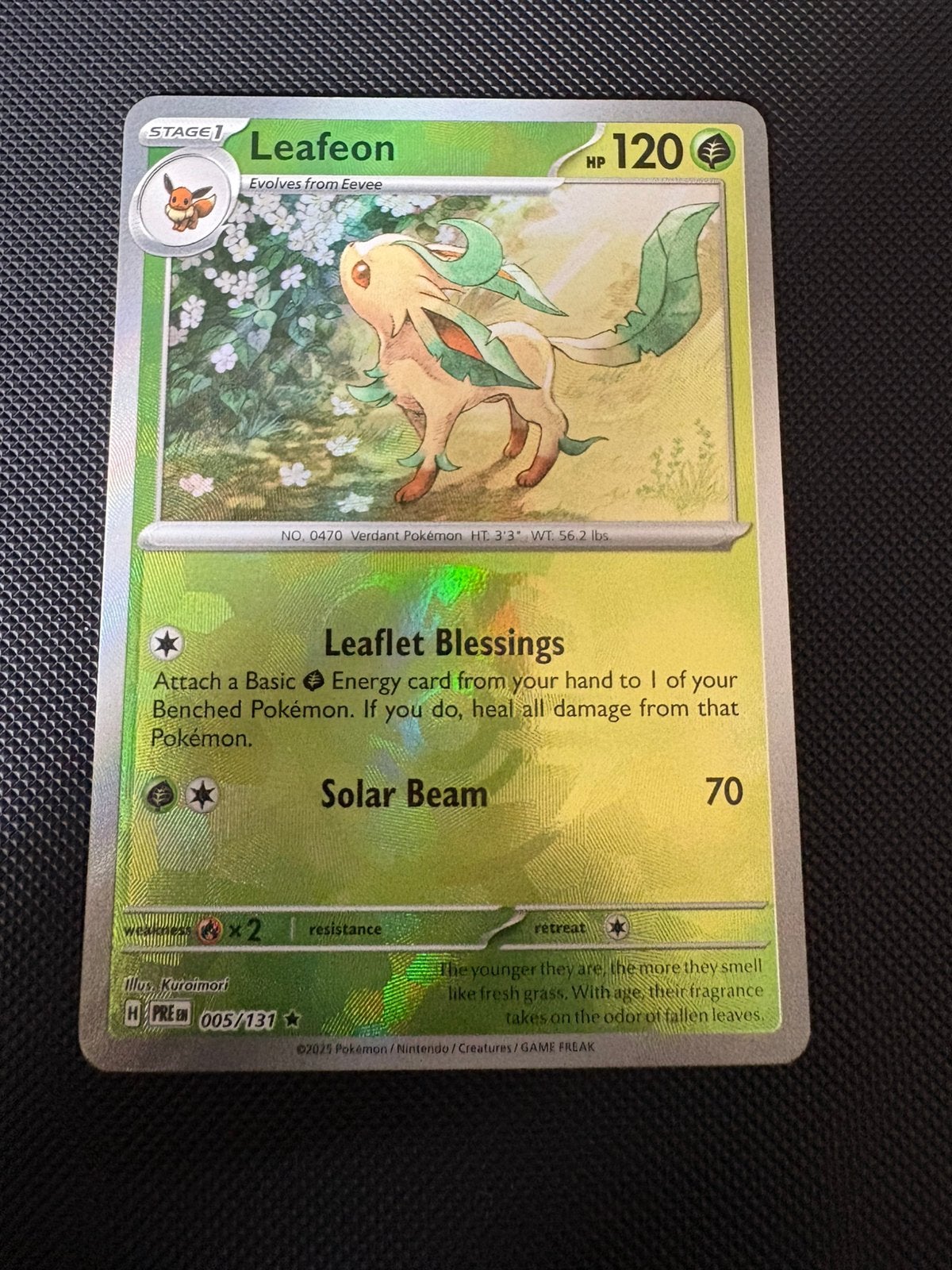 Leafeon - PRE 005/131 (Master Ball), Ophalen of Verzenden, Zo goed als nieuw