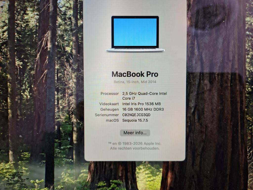 MacBook Pro Retina 15-inch Mid 2014 - i7, Computers en Software, Apple Macbooks, MacBook Pro, Gebruikt, 2 tot 3 Ghz, 15 inch