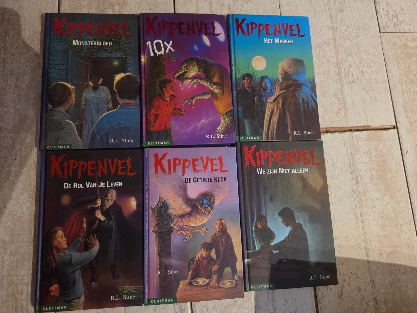 Kippenvel boeken - Set van 6 griezelverhalen van R.L. Stine, Boeken, Ophalen of Verzenden, Zo goed als nieuw