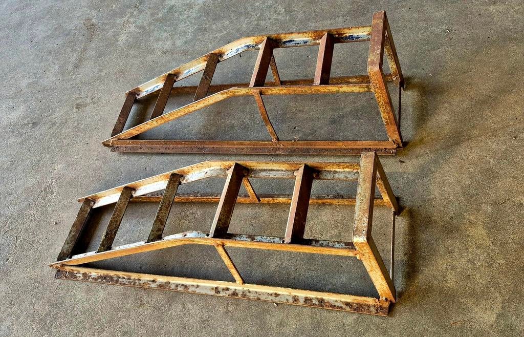 Stevige oprijbokken - 25x25x80 cm, Ophalen