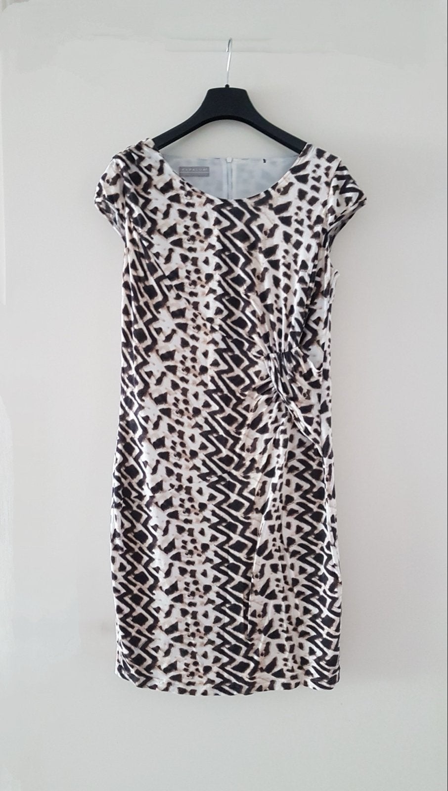 Mooie crème, beige, bruine kapalua  jurk - Maat 40, Kleding | Dames, Maat 38/40 (M), Meerkleurig, Ophalen of Verzenden, Gedragen