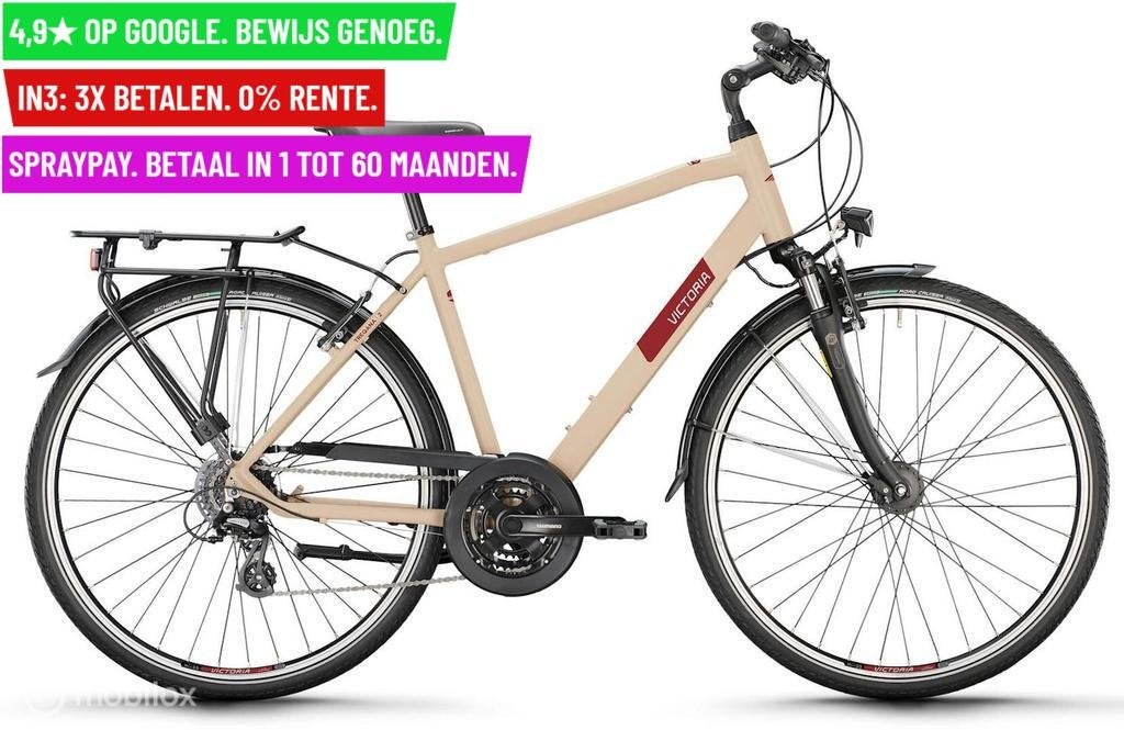 +VICTORIA Trekking bike TREQANA 2 28"/61cm-XL/24/grey beige, Fietsen en Brommers, Fietsen | Heren | Herenfietsen, Overige merken