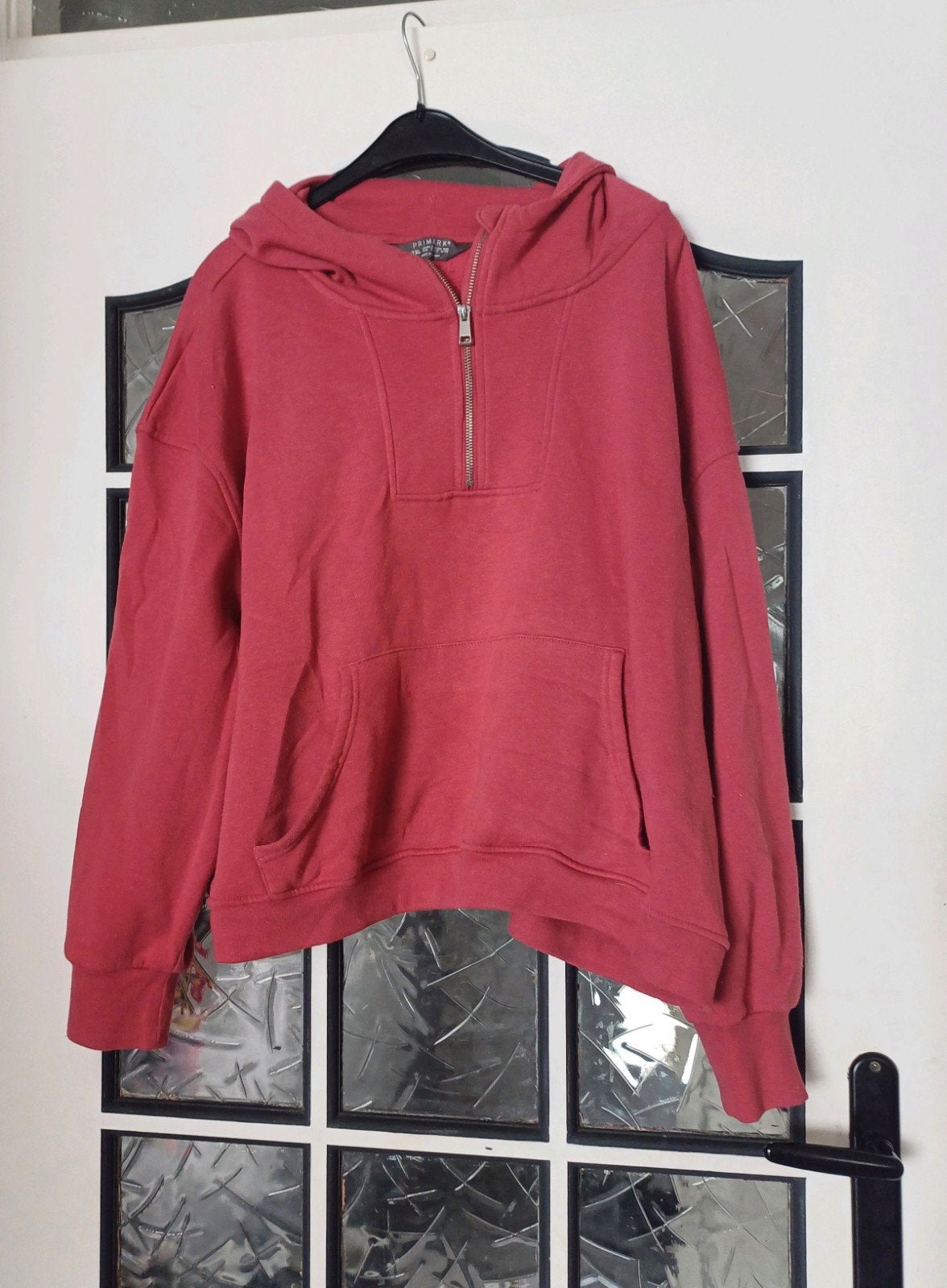 Licht bordeauxrood hoodie met voorzak, maat 2XL, Primark, Maat 46/48 (XL) of groter, Ophalen of Verzenden, Zo goed als nieuw