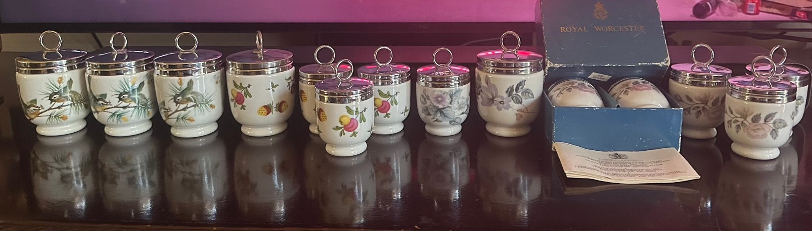 Royal Worcester Egg Coddlers groot en klein formaat. Igs!, Antiek en Kunst, Antiek | Porselein, Ophalen of Verzenden