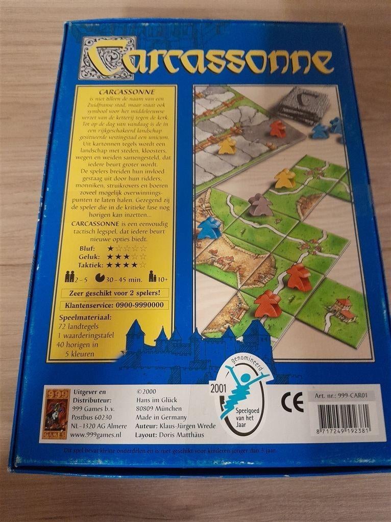 carcassonne - 999 games - s4103, Verzenden, Zo goed als nieuw