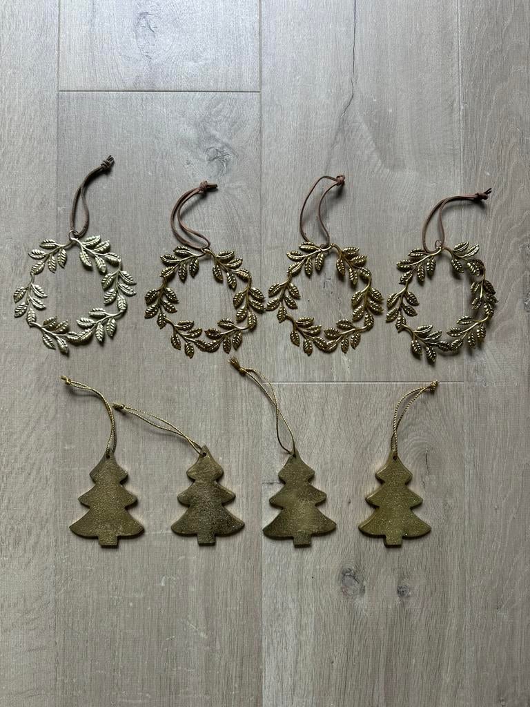 NIEUW! Kerstboom hangers goud., Diversen, Ophalen of Verzenden, Zo goed als nieuw