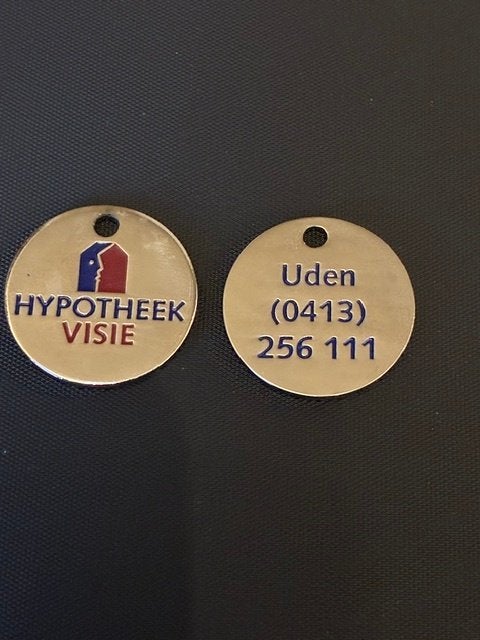 winkelwagenmuntje hypotheek visie Uden, Verzamelen, Ophalen of Verzenden