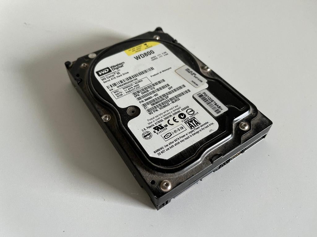 Western Digital Blue Caviar SE 80GB SATA harddisk, Computers en Software, Harde schijven, Intern, Gebruikt, Desktop, 80GB