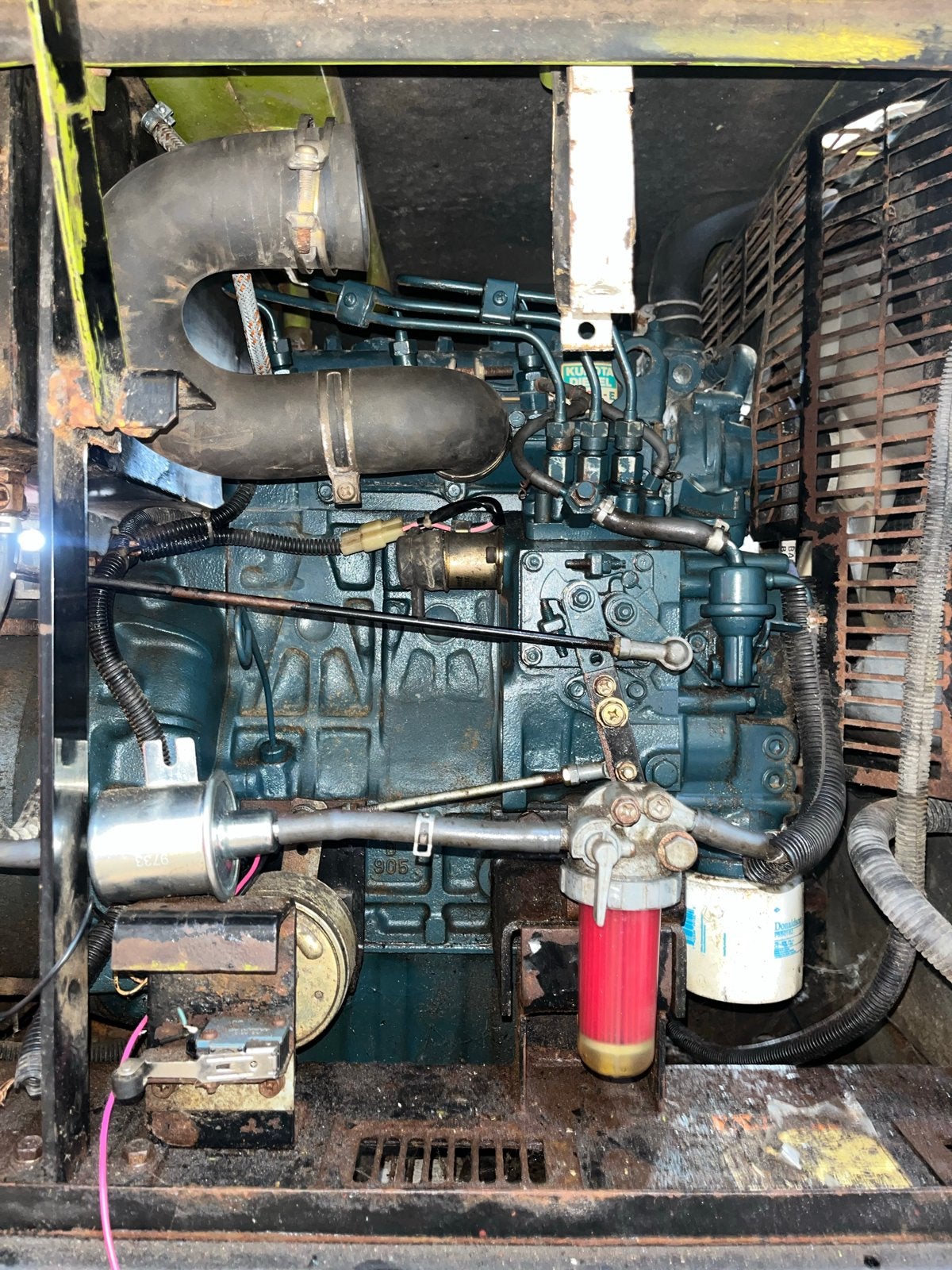 Kubota D905-E Dieselmotor uit aggregaat (agrregaat defect), Doe-het-zelf en Verbouw, Motoren, Ophalen, Gebruikt, Dieselmotor, 1400 tot 1800 rpm