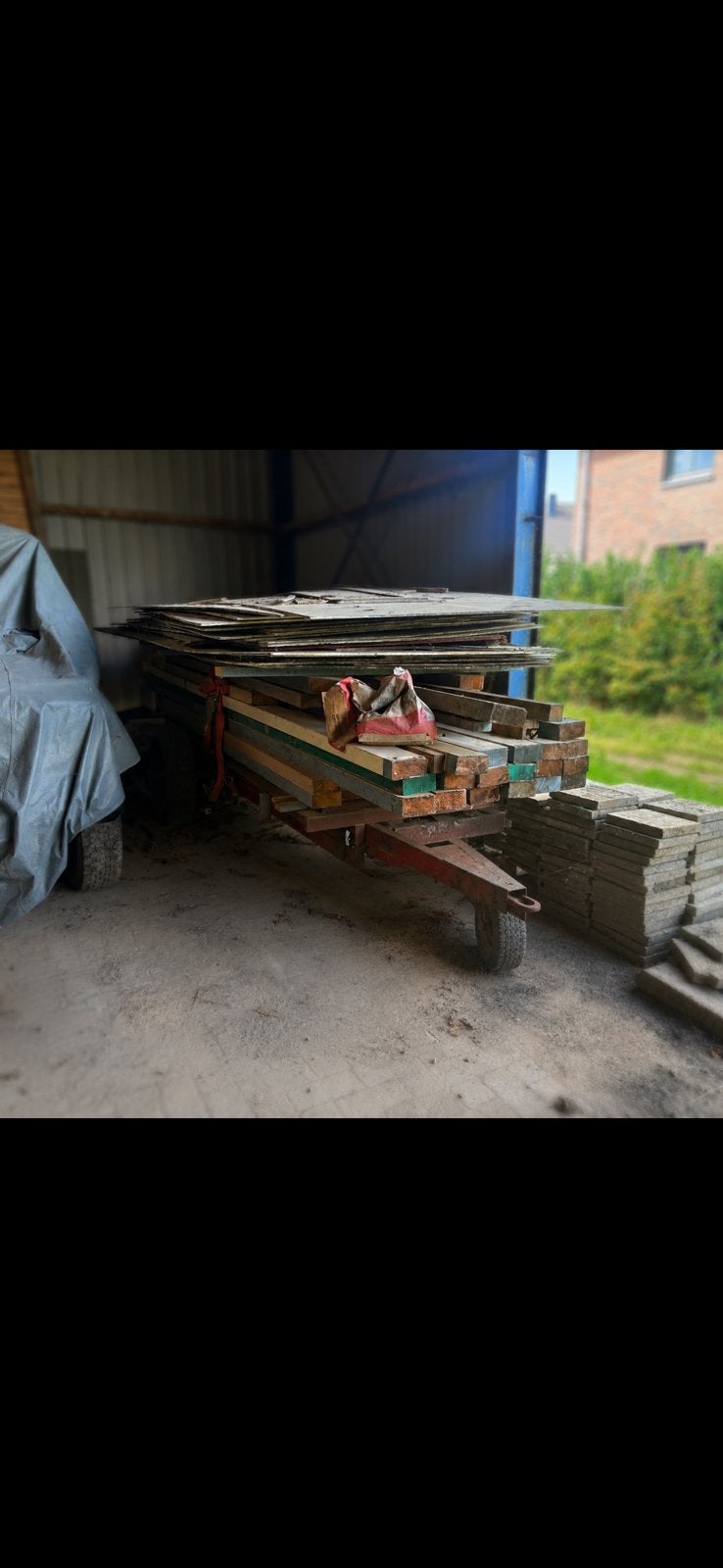 HoutenBalken en platen, Ophalen, Zo goed als nieuw, 50 mm of meer, Balk