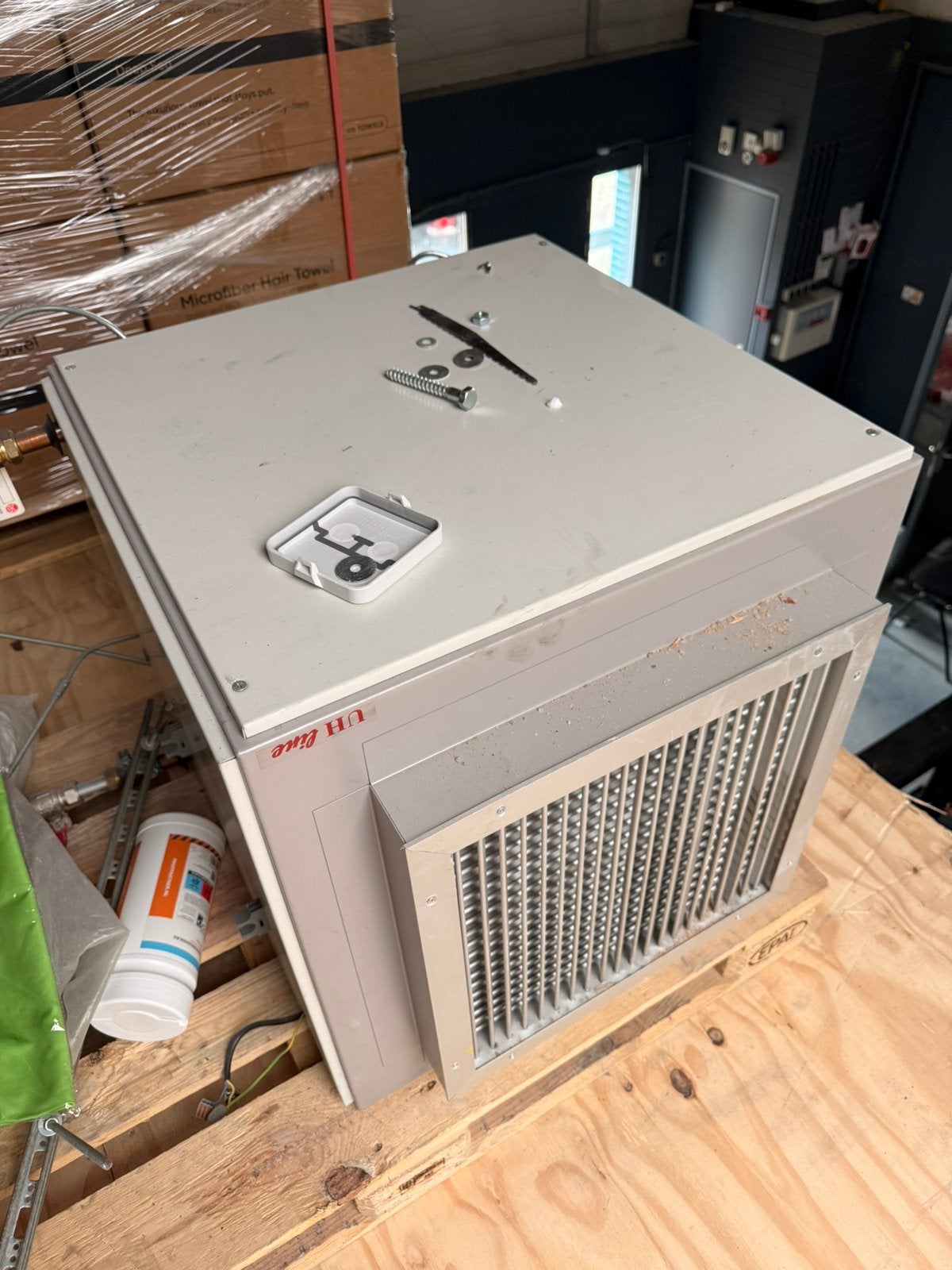 Thermo Air UH-10/2 luchtverwarmer 34,9 kW op cv water, Ophalen, 30 tot 80 cm, Kachel, Minder dan 60 cm