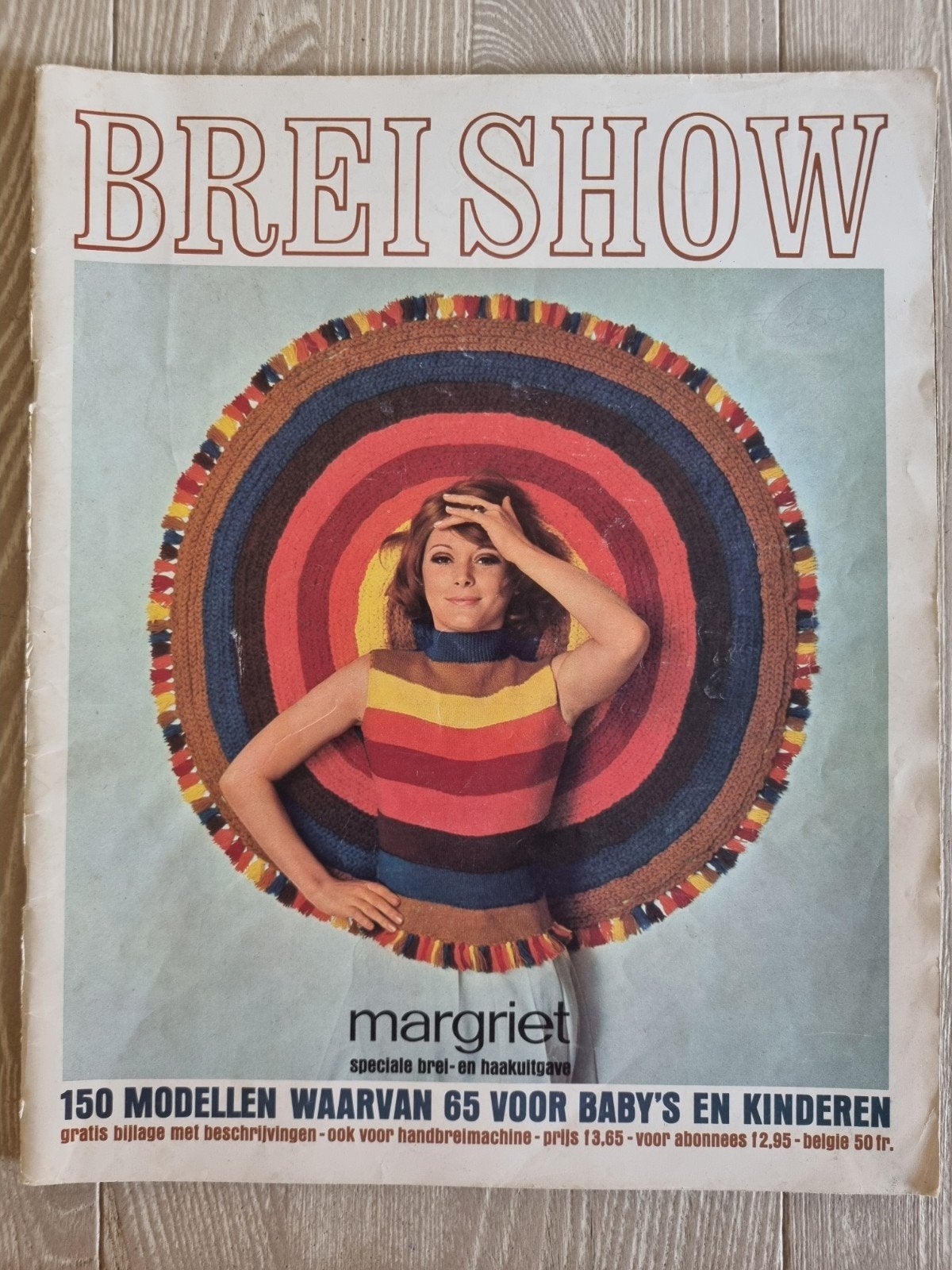 Retro vintage breiboek Margriet Breishow 1968, Ophalen of Verzenden, Gebruikt, Breien of Haken, Patroon of Boek