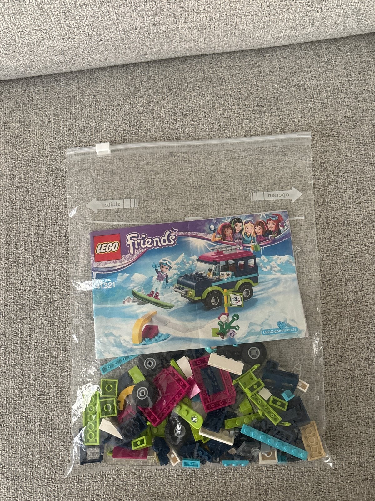 LEGO Friends Snow Resort Off-Roader (41321) met instructies, Ophalen of Verzenden, Gebruikt, Overige merken