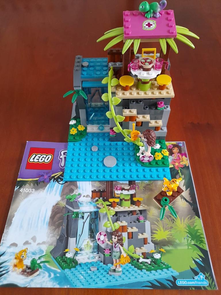 Lego friends junglewaterval/reddingsactie  41033, Lego, Friends, Ophalen of Verzenden, Complete set