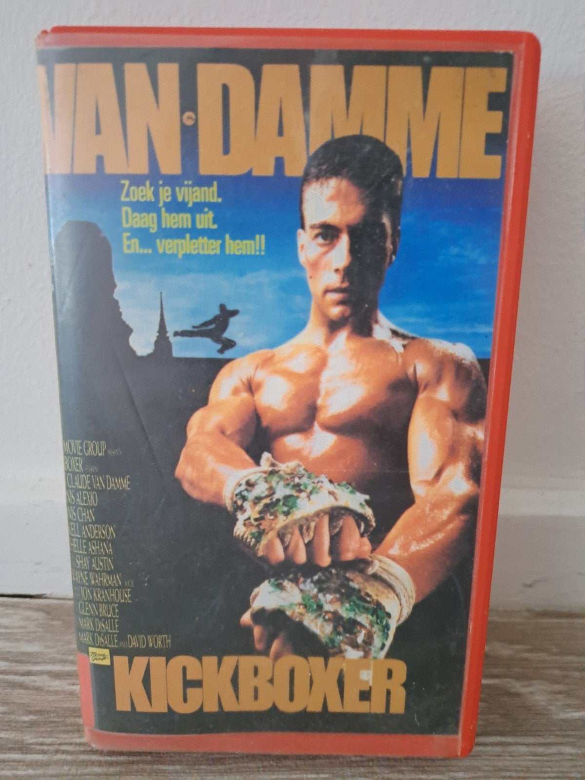 Kickboxer VHS (ex-rental Videoland) - Jean Claude Van Damme, Cd's en Dvd's, Ophalen, Vanaf 16 jaar, Martial arts, Ex-rental